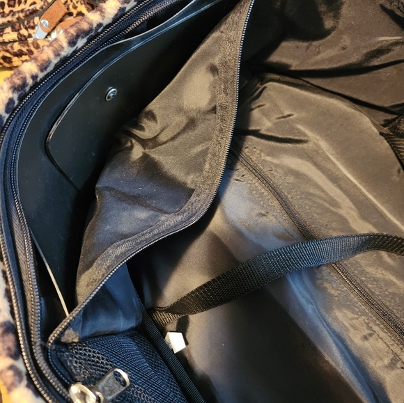 Leopard print Expandable Rolling Travel bags - Picture 8 of 13